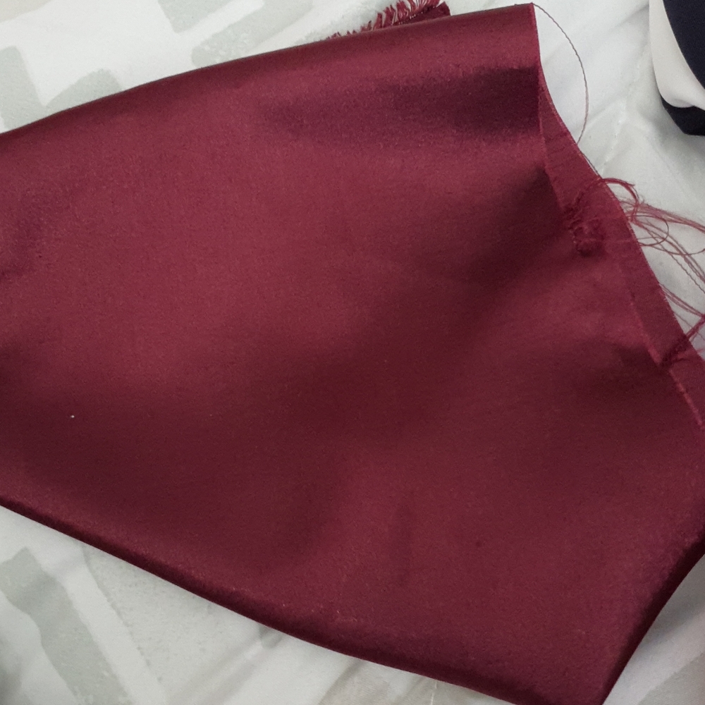 Burgundy fabric